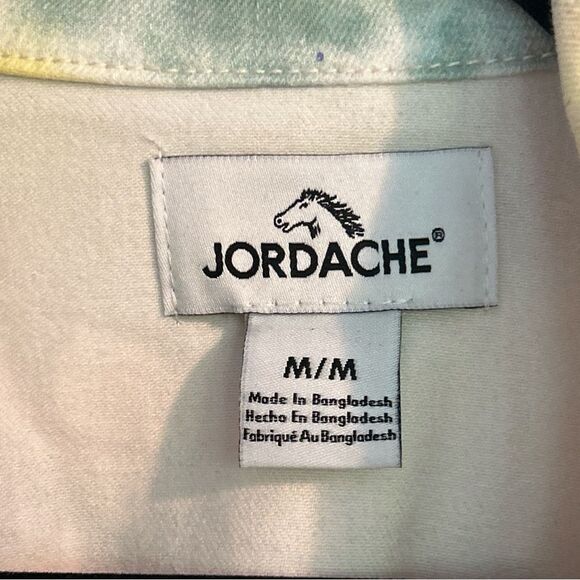 Jordache Pastel Tie Dye Denim Jean Jacket Size Medium - Picture 7 of 10